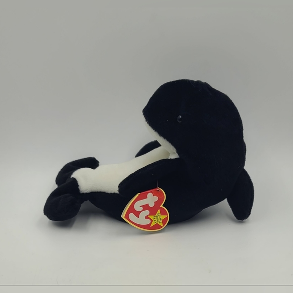 Ty Beanie Babies Waves the Orca Whale (1) 4/4, (3) 5/5 Gen Tags MWMT - Picture 4 of 4